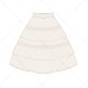 Miss Point Chubby Fox In The Forest Embroidered Lace Tiered Skirt(2nd Reservation/Full Payment Without Shipping)